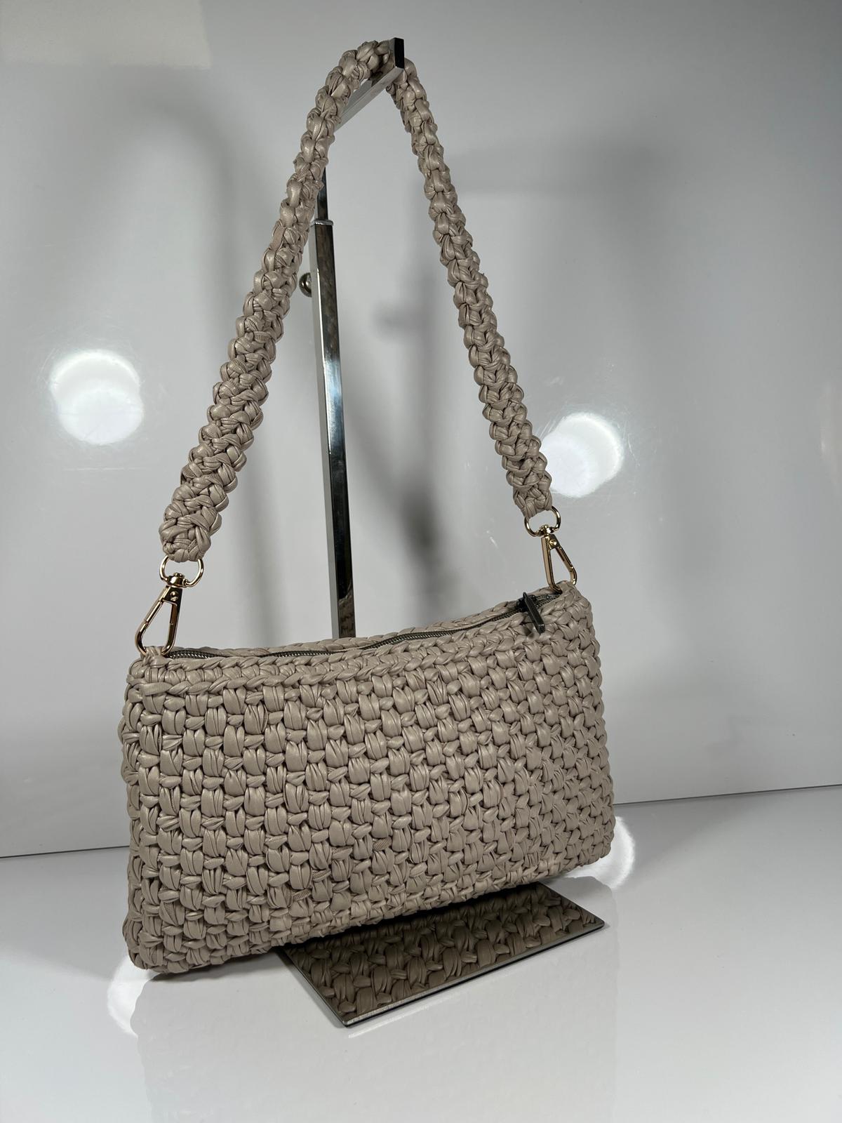 OFELIA - Borsa all'uncinetto a spalla con Zip