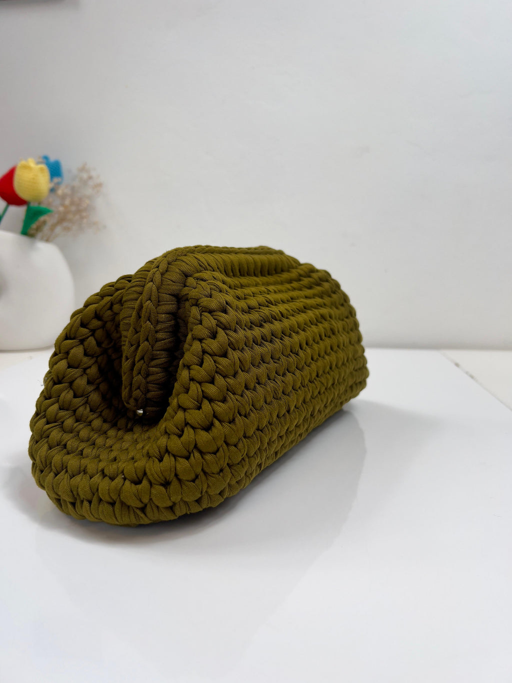 Clutch Midì - VERDE OLIVA